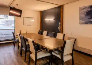 Dining area at Castle Hills Rehabilitation & Care Center