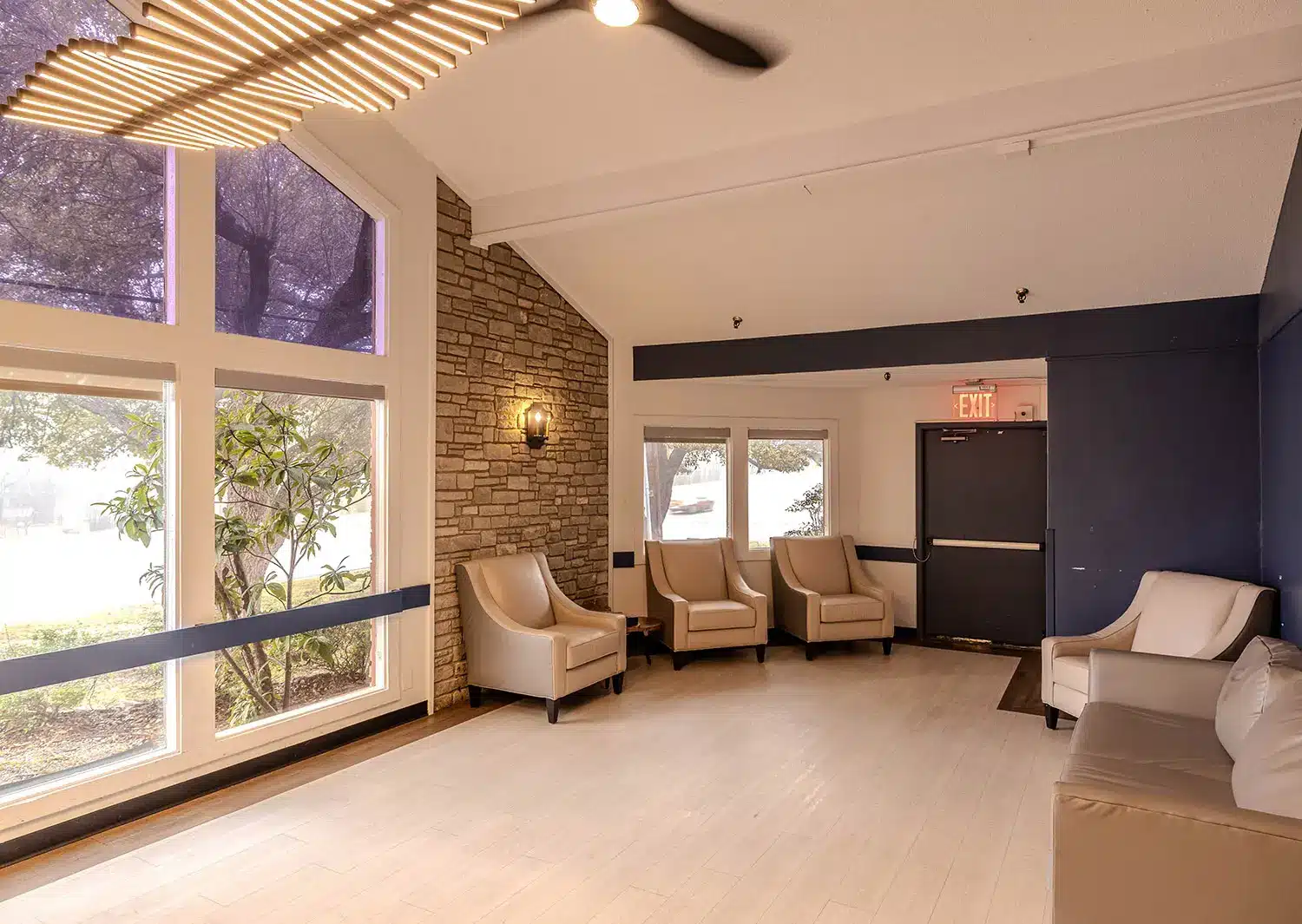 Sitting area at Castle Hills Rehabilitation & Care Center