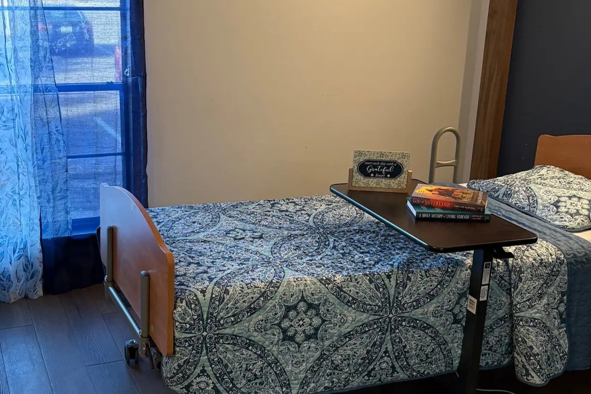 Semi-private room at Castle Hills Rehab & Care Center