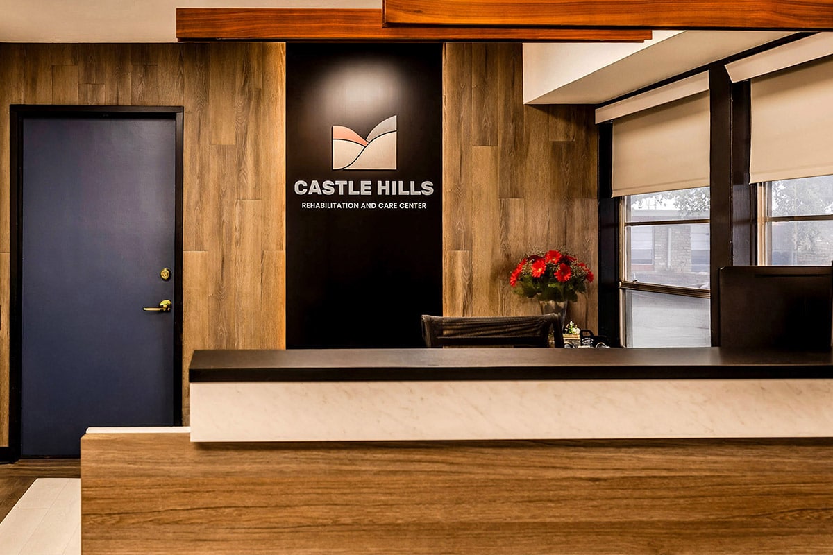 Front desk at Castle Hills Rehab & Care Center